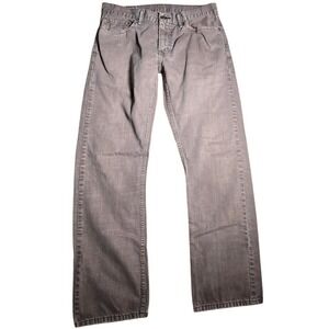 Levis 514 Straight Fit Gray Denim Jeans Mens 33x32 Grey Cotton Pants. 883
